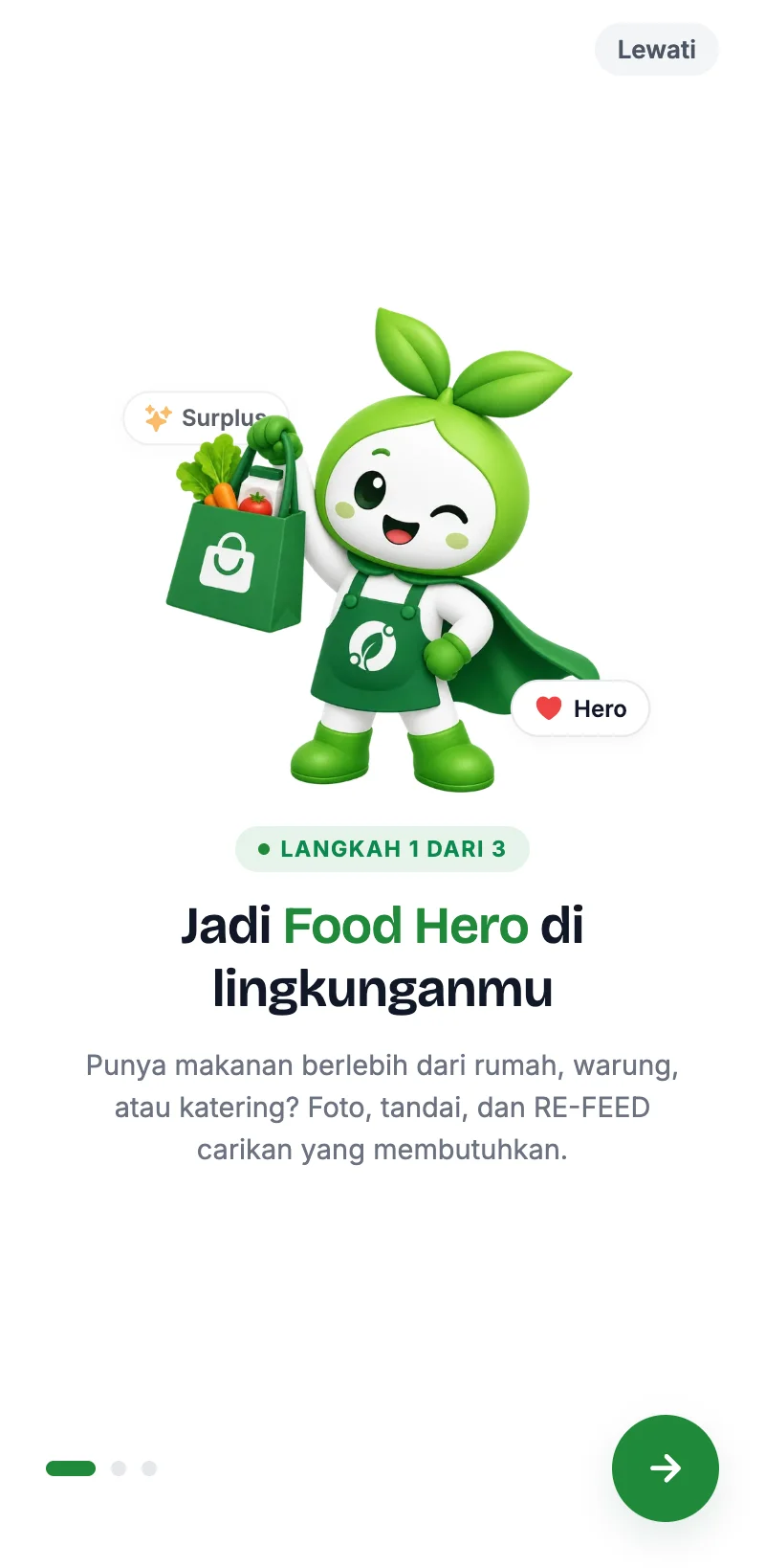 Re-Feed Mobile App Screen